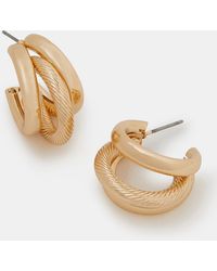 Accessorize - Triple Hoop Earrings - Lyst