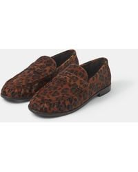 Accessorize - Print Leather Loafers - Lyst