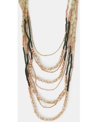 Accessorize - Mix Bead Layered Necklace - Lyst
