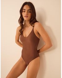 Accessorize - Beaded Strap Swimsuit - Lyst