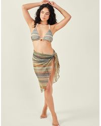 Accessorize - Crochet Sarong Natural - Lyst