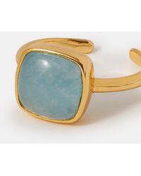 Accessorize - 14Ct-Plated Quartz Adjustable Ring - Lyst