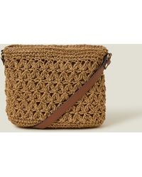Accessorize - Paper Raffia Crossbody Bag - Lyst