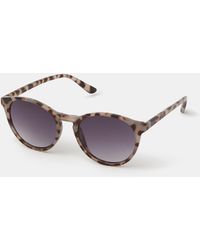 Accessorize - Tort Round Sunglasses - Lyst