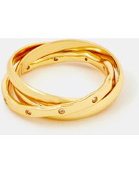 Accessorize - 14Ct-Plated Russian Band Ring - Lyst