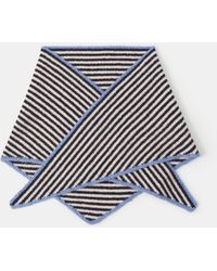 Accessorize - Stripe Knitted Triangle Scarf - Lyst