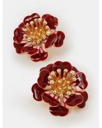 Accessorize - Enamel Flower Stud Earrings - Lyst