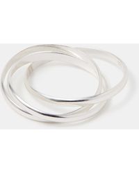 Accessorize - Sterling Russian Band Ring - Lyst