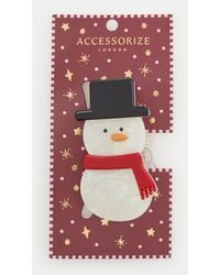 Accessorize - Christmas Snowman Claw Clip - Lyst