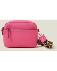Accessorize - Women's Camera Bag With Webbing Strap Pink - Lyst