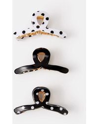 Accessorize - 3-Pack Mini Polka Dot Twist Claw Clips - Lyst