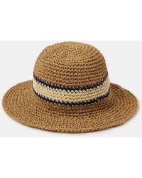 Accessorize - Varsity Stripe Woven Bucket Hat - Lyst