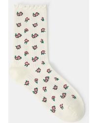 Accessorize - Flower Print Socks - Lyst