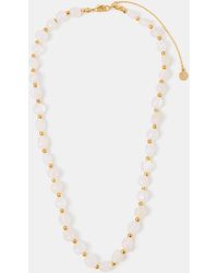 Accessorize - 14Ct-Plated Cloudy Quartz Necklace - Lyst
