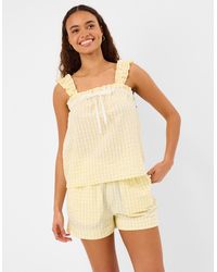 Accessorize - Gingham Seersucker Short Pyjamas Set - Lyst