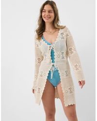 Accessorize - Crochet Tie Front Kaftan - Lyst