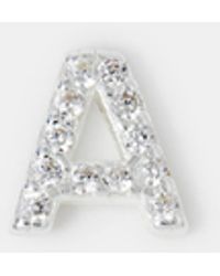 Accessorize - Sterling Initial Flatback Stud - Lyst