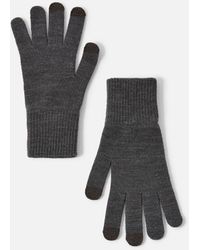 Accessorize - Grey Long Cuff Touchscreen Gloves - Lyst