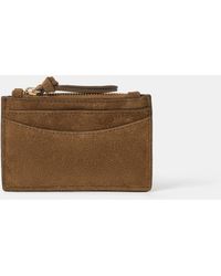 Accessorize - Suede Card Holder - Lyst