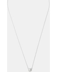 Accessorize - Sterling Halo Stone Pendant Necklace - Lyst