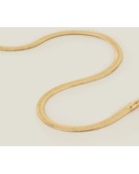 Accessorize - Women's 14ct Gold-plated Omega Chain Anklet - Lyst