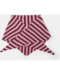 Accessorize - X Good Manners Stripe Knitted Triangle Scarf - Lyst