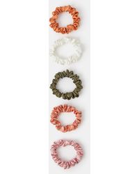 Accessorize - 5-Pack Satin Hair Scrunchies - Lyst