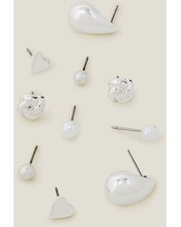 Accessorize - 5-Pack Knot Stud Earrings - Lyst