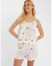 Accessorize - Sun Embroidered Short Pyjamas Set - Lyst