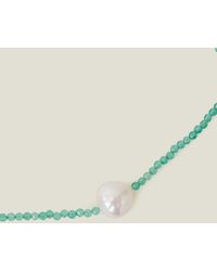 Accessorize - Sterling Silver-plated Beaded Pearl Bracelet - Lyst