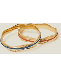 Accessorize - 2-pack Seed Bead Bangles - Lyst