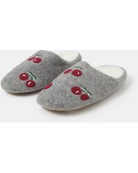Accessorize - Cherry Mule Slippers - Lyst