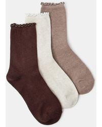 Accessorize - 3-Pack Frill Socks - Lyst