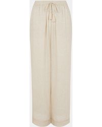 Accessorize - Lace Trim Wide Leg Beach Trousers - Lyst