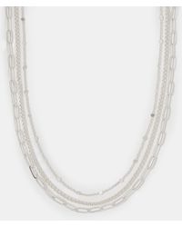 Accessorize - 3-Pack Textured Chain Necklaces - Lyst
