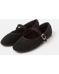 Accessorize - Faux Suede Mary Jane Ballet Flats - Lyst