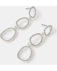 Accessorize - Cut Out Triple Drop Earrings - Lyst
