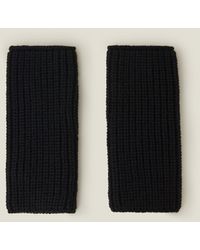 Accessorize - Ribbed Acrylic Cut Off Gloves - Lyst