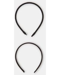 Accessorize - 2-Pack Slim Rhinestone Satin Headbands - Lyst