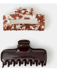 Accessorize - 2-Pack Glossy Claw Clips - Lyst