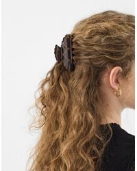 Accessorize - Check Scalloped Edge Claw Clip - Lyst