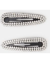Accessorize - 2-Pack Large Diamanté Hair Clips - Lyst