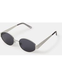 Accessorize - Metal Oval Sunglasses - Lyst