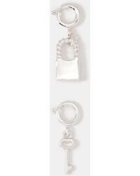 Accessorize - 2-Pack Lock & Key Jewellery Charms - Lyst