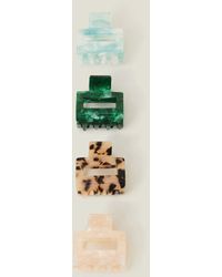 Accessorize - 4-Pack Square Resin Claw Clips - Lyst