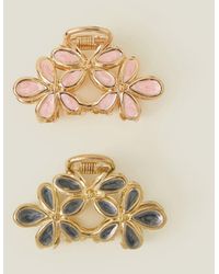 Accessorize - Flower Claw Clips Set Of Two - Lyst