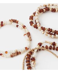 Accessorize - 8-Pack Mix Bead Stretch Bracelets - Lyst