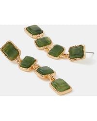 Accessorize - Molten Stone Drop Earrings - Lyst