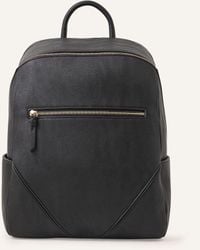 Accessorize - Women's Black Smart Classic Zip Around Backpack - Lyst