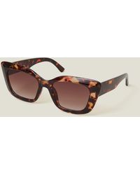 Accessorize - Tortoiseshell Crystal Cat Eye Sunglasses - Lyst